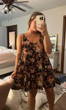 Tiered Floral Tank Dress