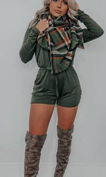 Olive Green Romper