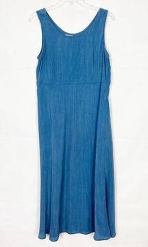 Rabbit Rabbit Rabbit Designs Vintage Blue Maxi Dress size 12