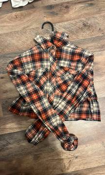 cropped flannel