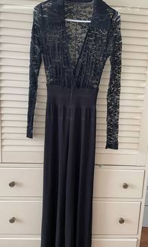 Black Jumper Wide Leg 