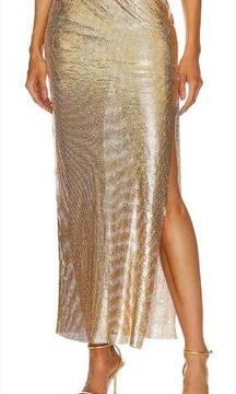 Lovers and Friends Sascha Maxi Skirt in Gold