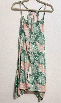 LA Class | tropical rayon tassel dress