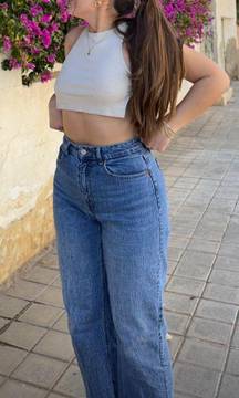 High-Rise Wide Leg Jeans