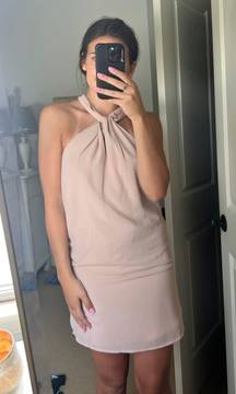 Nude Dress For  High neck