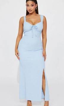 Baby Blue Midi Dress