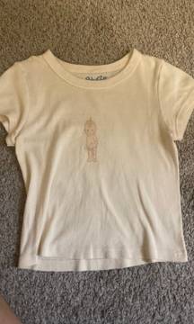 Cream Baby Tee