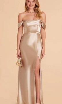 Mia Dress Neutral Champagne