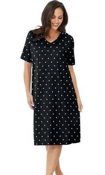 Dreams & Co. Women's Plus Size Print Sleepshirt Nightgown 7X 8X