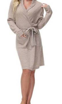 Ink + Ivy NWT $200 100% cashmere lounge robe jacket S