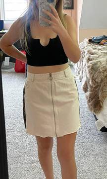 She + Sky Denim Mini Skirt 