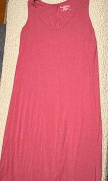 FELINA Tank Cotton/Stretch Lounge Midi dresses 1 pink, Size Large