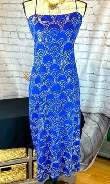 Patra Vintage Blue, Sequined Embellished Gown - Size 14