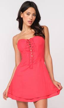 CORSET STRAPLESS DRESS