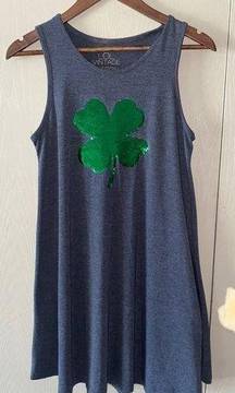 LOL Vintage Clover Sleeveless Swing Dress - size XL