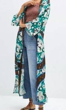 Anthropologie Bl-nk London Floral Cover-Up Kimono One Size OS NWOT $100