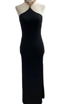 Fashionova Black Bodycon Dress Camila Maxi Dress Women Size Small NWT | 26-13