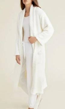 Barefoot Dreams Robe Size 2 White Cream Style 509 Long Full Length Belted