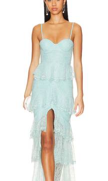 Revolve  Maxi Blue Lace Dress