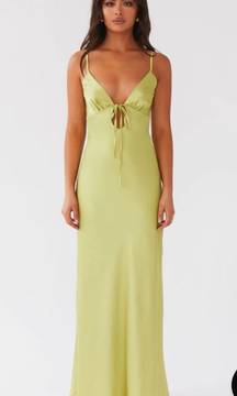 Flora Satin Maxi Dress