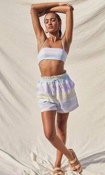 SAYLOR Rosalia Seersucker Short Set NWT Sz L