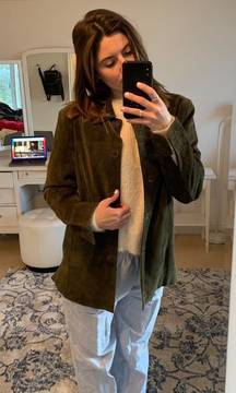 Green Vintage Suede Jacket