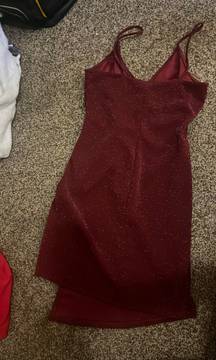 Sparkly Dress Burgundy