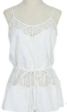 In Bloom By Jonquil Womens Lace Wedding Night Lingerie Romper Playsuit Size L