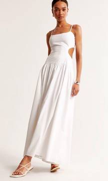 Drop-Waist Cutout Maxi Dress