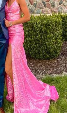 Pink Sparkly Prom Dress