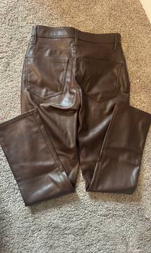 Brown Leather Pants