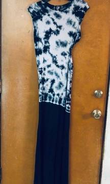 Tie Dye Maxi Dress Xl By