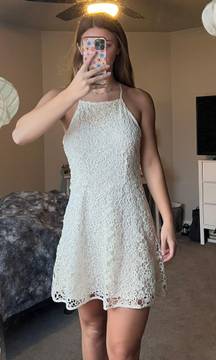 Kendall & Kylie White Lace Dress