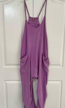 FP Movement by Free People Hot Shot Jumpsuit Purple Size L