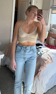 Tan Crop Tank