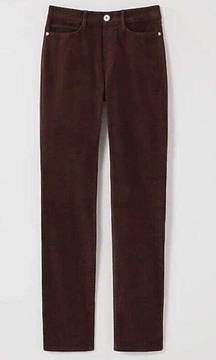 J.Jill Corduroy Jeans Pants Sz Petite M Straight Leg Brown 5 Pocket New​