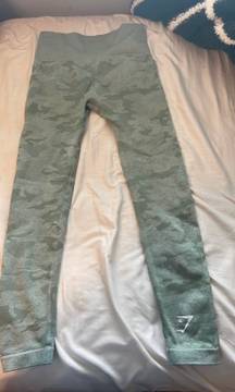 Sage Green Camo Leggings