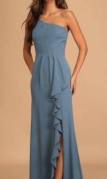 Lulu Slate Blue Formal Dress