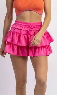 Day and moon Ruffle Skirt