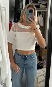 White Crop Top