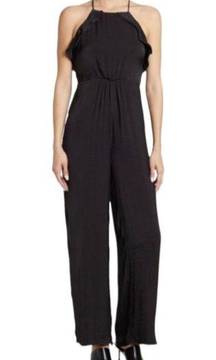 NSR Jumpsuit Pants Women's Small Black Polka Dot Sleeveless Open Back