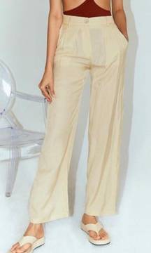 Beige Kacey Lightweight Trouser Pants 4