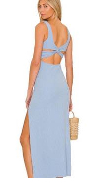 Mara Midi Dress In Aura Light Sky Blue