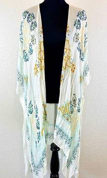 Los Angeles Kimono White Boho Duster