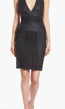 Grid Laser Cut Sheath Dress