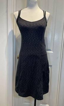 The North Face Heathered Black Fitness Athletic Dress Built In Bra Sz S Small