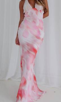 White Fox Pink Maxi Dress