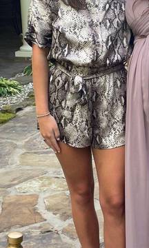 Snake Print Romper