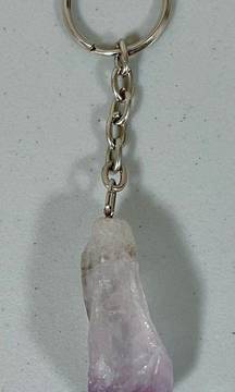 Purple  Crystal Stone Key-Chain Key-Ring Key-Clip Boho Witch Fashion Accessory 🪻