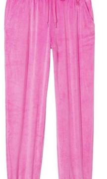 Hot Pink Velvet Sweat Pants